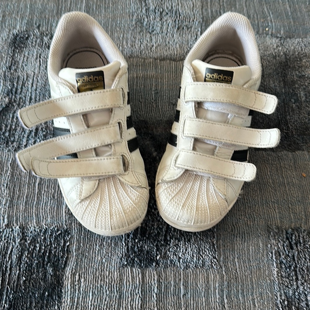 Adidas Superstar size 1 velcro sneakers
